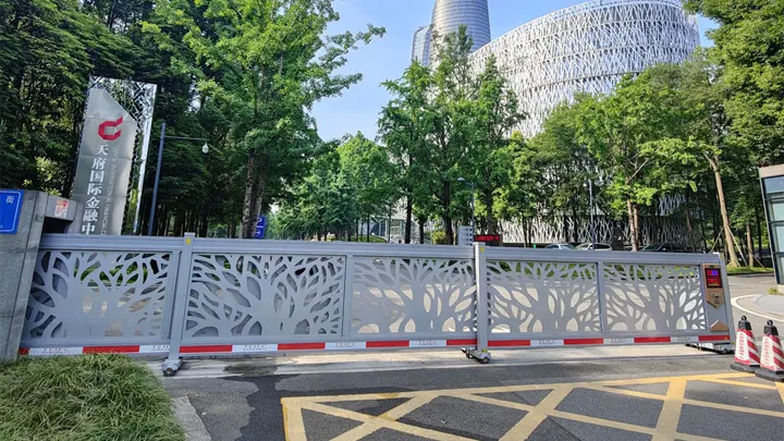 Financial center gate