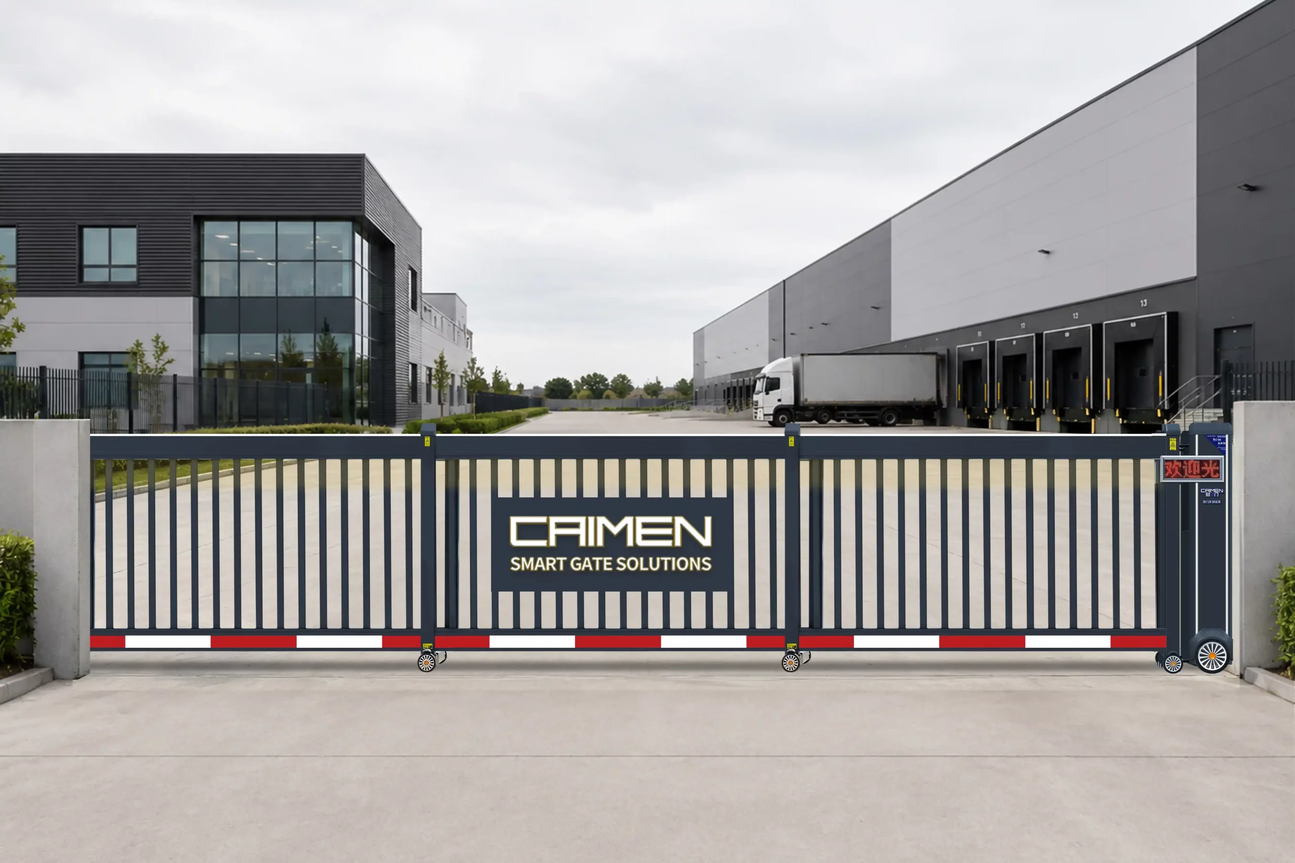 Telescopic sliding gate