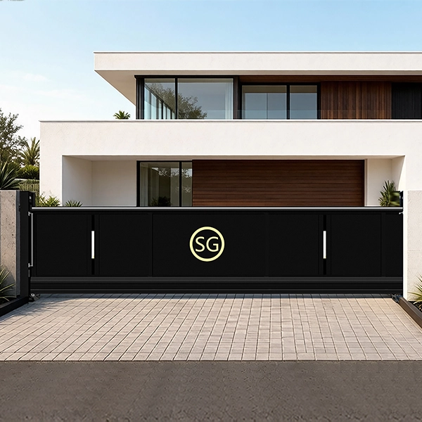 Cantilever Sliding Gate Modern Luxury Villa Design