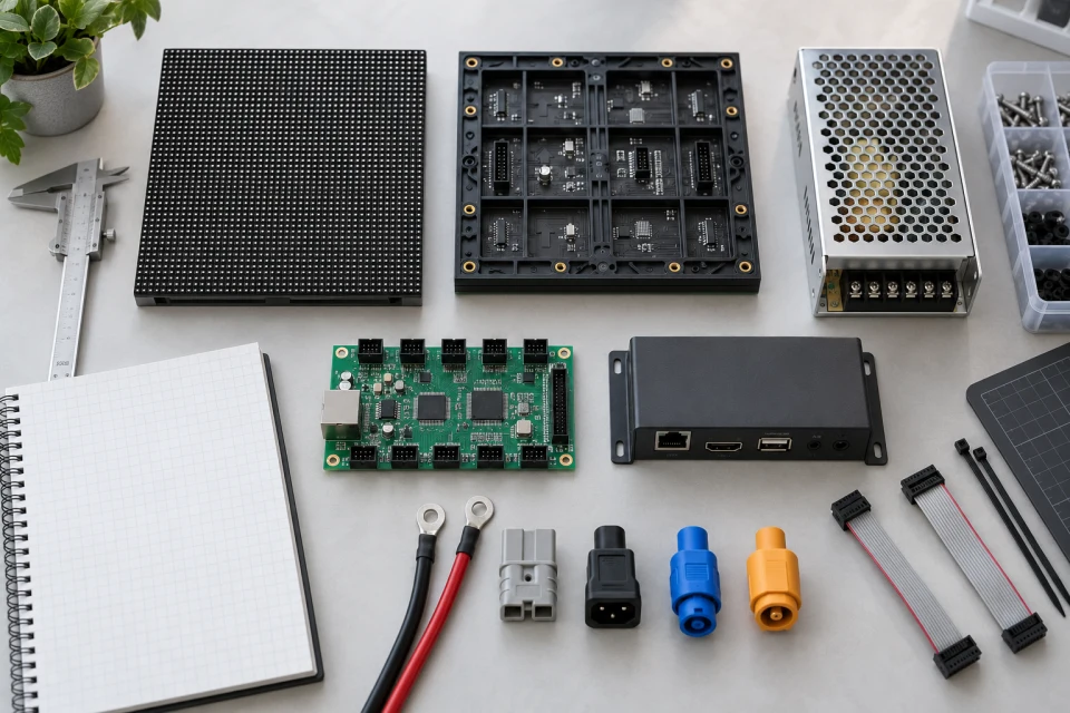Replacing an LED display module