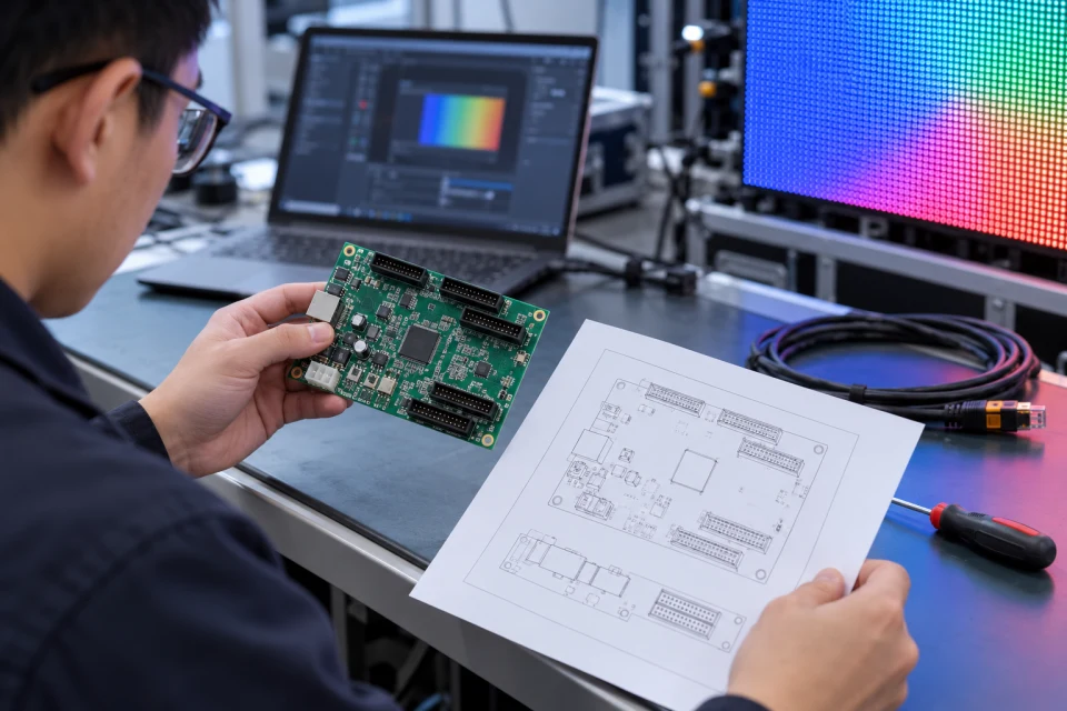 LED control components prepared for engineering review